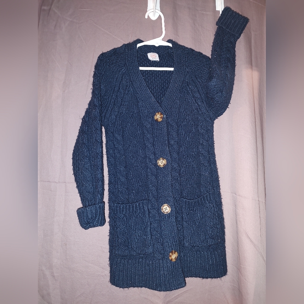 Wonder nation girls sweater size XS (4-5) dark blue